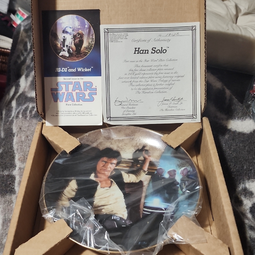 Star Wars Han Solo Collector's Plate